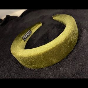 Olive Green Velvet Headbands